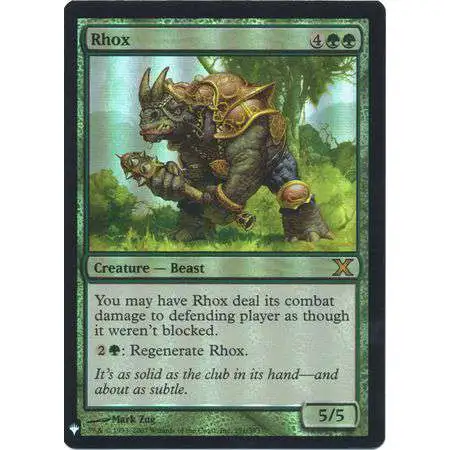 MtG Trading Card Game Mystery Booster / The List Rare Foil Rhox #291