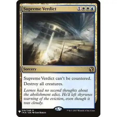 MtG Trading Card Game Mystery Booster / The List Rare Supreme Verdict #210