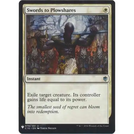 MtG Trading Card Game Mystery Booster / The List Uncommon Swords to Plowshares #78