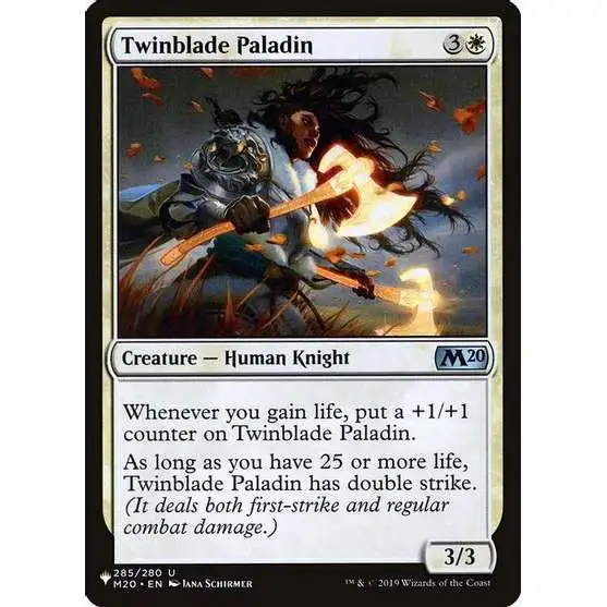 MtG Trading Card Game Mystery Booster / The List Uncommon Twinblade Paladin #285