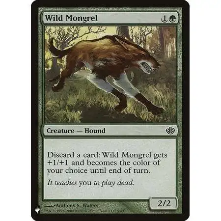 MtG Trading Card Game Mystery Booster / The List Common Wild Mongrel #5