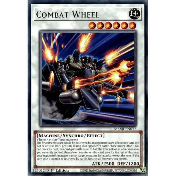 YuGiOh Trading Card Game Maze of Millennia Rare Combat Wheel MZMI-EN017