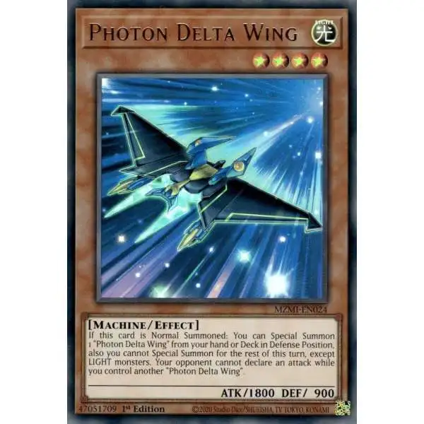 YuGiOh Trading Card Game Maze of Millennia Ultra Rare Photon Delta Wing MZMI-EN024
