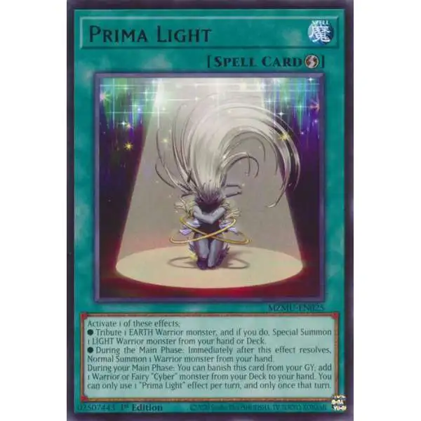YuGiOh Trading Card Game Maze of Muertos Rare Prima Light MZMU-EN025