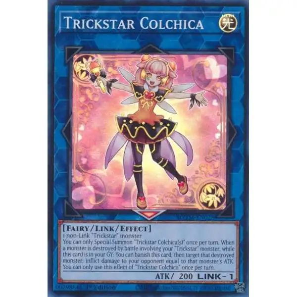 YuGiOh Trading Card Game Maze of the Master Super Rare Trickstar Colchica MZTM-EN028