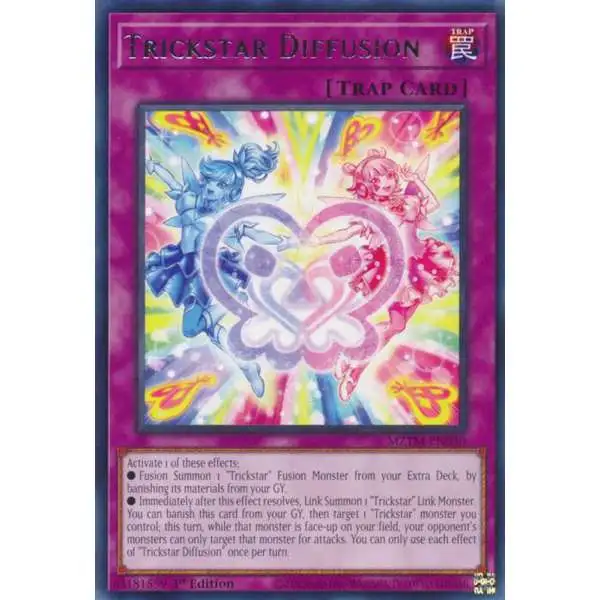 YuGiOh Trading Card Game Maze of the Master Rare Trickstar Diffusion MZTM-EN030