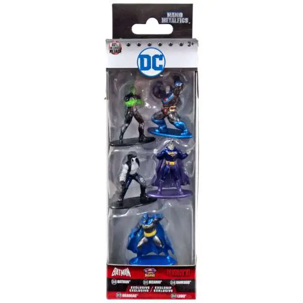 DC Nano Metalfigs Batman, Bizarro, Darkseid, Brainiac & Lobo 1.5-Inch Diecast Figure 5-Pack