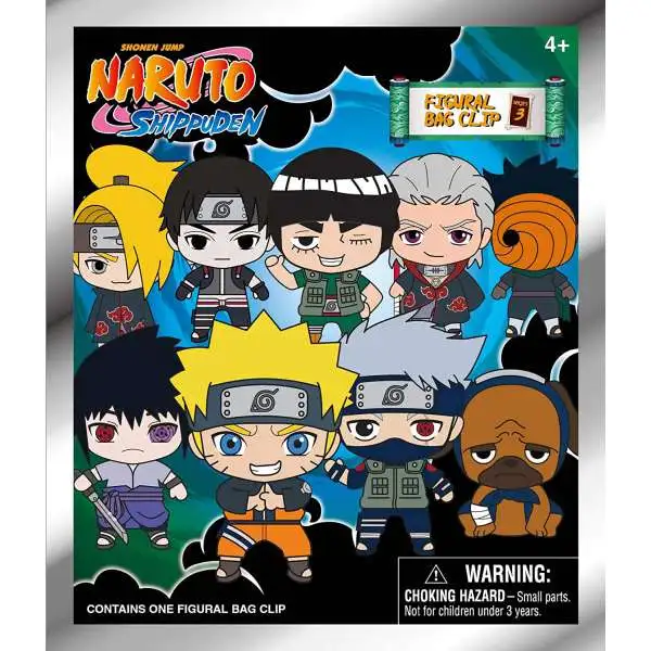 3D Figural Keyring Naruto Shippuden Series 3 Mystery Pack [1 RANDOM Figure]