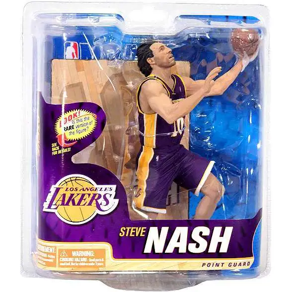 McFarlane Toys NBA Los Angeles Lakers Sports Picks Basketball Series 22 Steve Nash Action Figure [Purple Jersey]