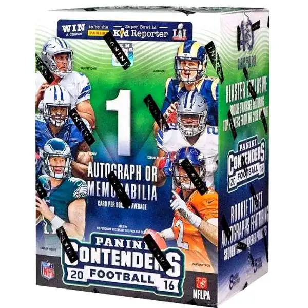NFL Panini 2022 Zenith Football Trading Card BLASTER Box 6 Packs, 1  Autograph OR Memorabilia Card - ToyWiz
