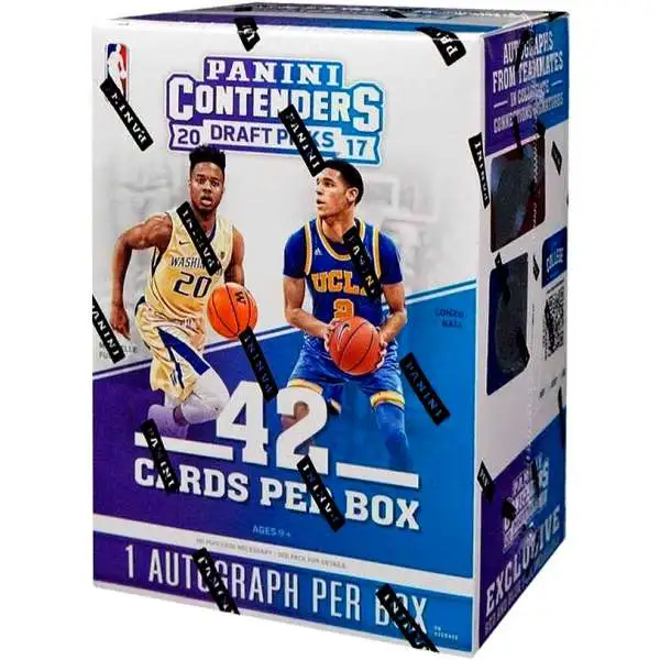 NBA Panini 2017-18 Contenders Draft Picks Basketball Trading Card BLASTER Box [7 Packs, 1 Autograph]