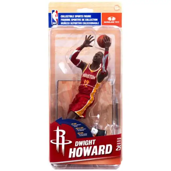 McFarlane Toys NBA Houston Rockets Sports Basketball Series 25 Dwight Howard Action Figure [Red Uniform]