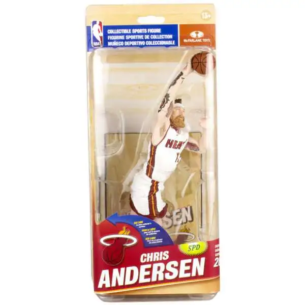 McFarlane Toys NBA Miami Heat Sports Basketball Series 26 Chris Andersen Collector Level Action Figure [White Home Uniform]