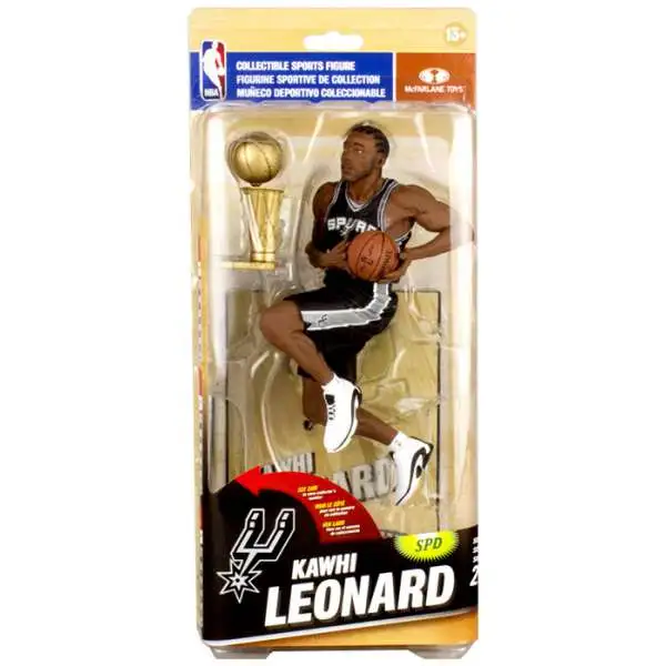 McFarlane Toys NBA San Antonio Spurs Sports Basketball Series 26 Kawhi Leonard Action Figure [Black Uniform]