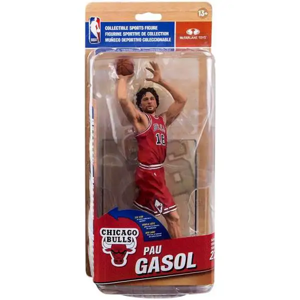 McFarlane Toys NBA Chicago Bulls Sports Basketball Series 27 Pau Gasol Action Figure [Red Uniform]