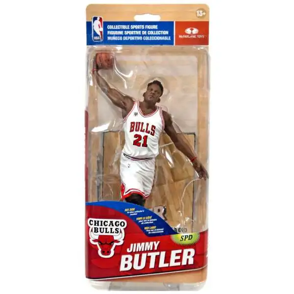McFarlane Toys NBA Chicago Bulls Sports Basketball Series 28 Jimmy Butler Action Figure [White Jersey]