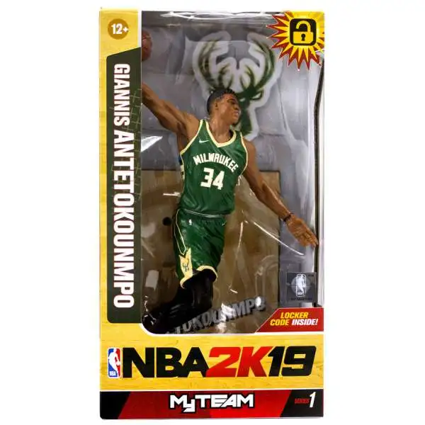McFarlane Toys NBA Milwaukee Bucks Sports Picks Basketball 2K19 MyTeam Series 1 Giannis Antetokounmpo Action Figure