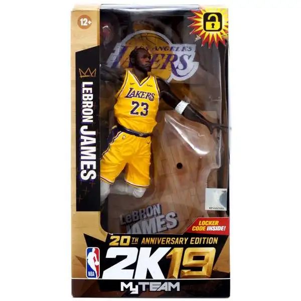 McFarlane Toys NBA Los Angeles Lakers Sports Basketball 2K19 MyTeam Series 1 Lebron James Exclusive Action Figure [20th Anniversary Edtition]