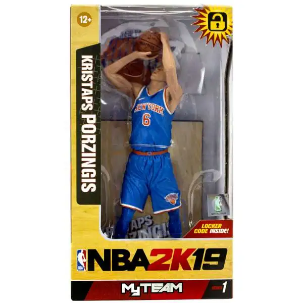 McFarlane Toys NBA New York Knicks Sports Picks Basketball 2K19 MyTeam Series 1 Kristaps Porzingis Action Figure