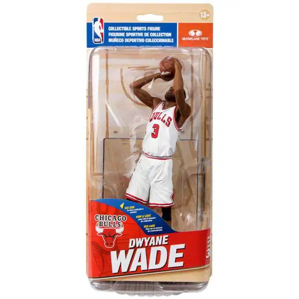 McFarlane Toys NBA Chicago Bulls Sports Basketball Series 30 Dwayne Wade Action Figure [White Uniform]