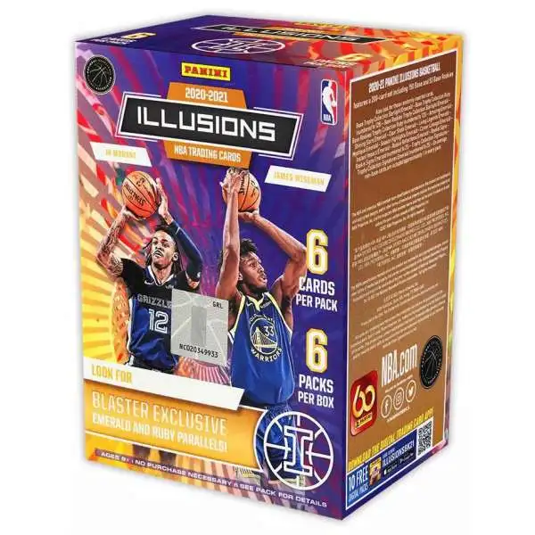 NBA Panini 2020-21 Illusions Basketball Trading Card BLASTER Box [6 Packs]