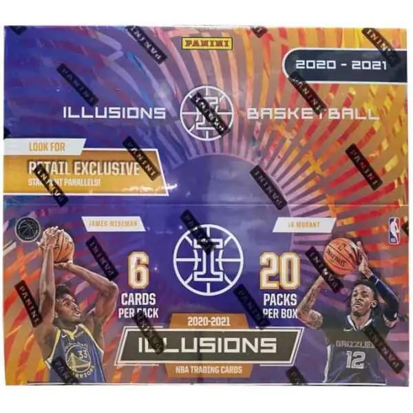 NBA Panini 2020-21 Illusions Basketball Trading Card RETAIL Box [20 Packs]