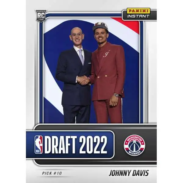 2022-23 NBA Hoops Johnny Davis ROOKIE GREETINGS insert Washington