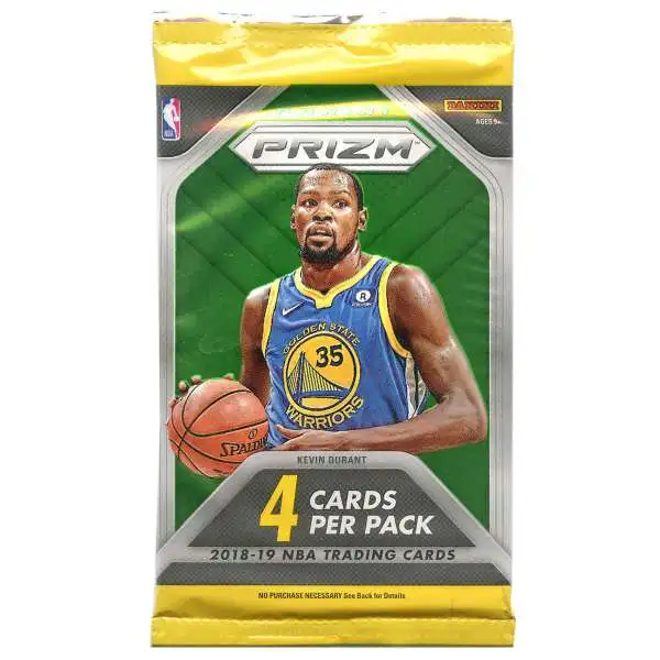 NBA Panini 2018-19 Prizm Basketball Trading Card RETAIL Pack [4 Cards]