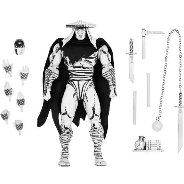 NECA Teenage Mutant Ninja Turtles Mirage Comics Foot Assassin Action Figure [Black & White]