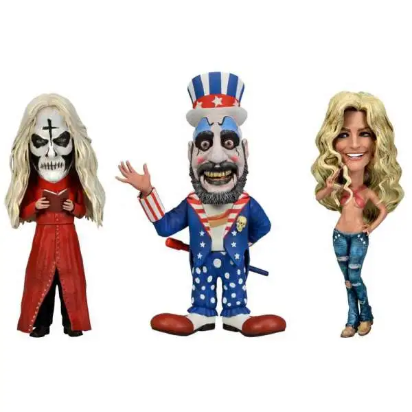 NECA House of 1000 Corpses Rob Zombie's Little Big Head Captain Spaulding, Otis Driftwood & Baby Action Figure 3-Pack [20th Anniversary] (Pre-Order ships November)