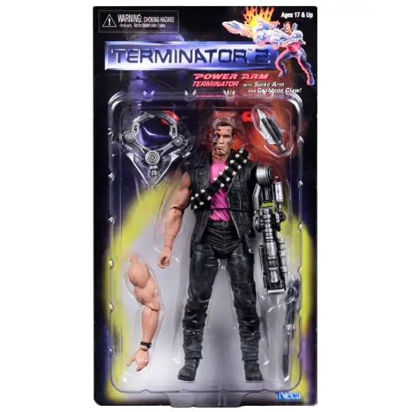NECA Terminator Judgment Day Kenner Tribute Power Arm T-800 Action Figure