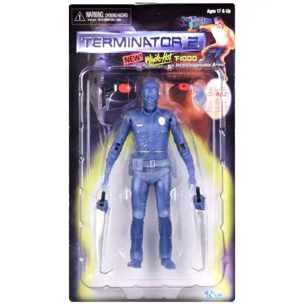 NECA Terminator Judgment Day Kenner Tribute White Hot T-1000 Action Figure [Damaged Package]
