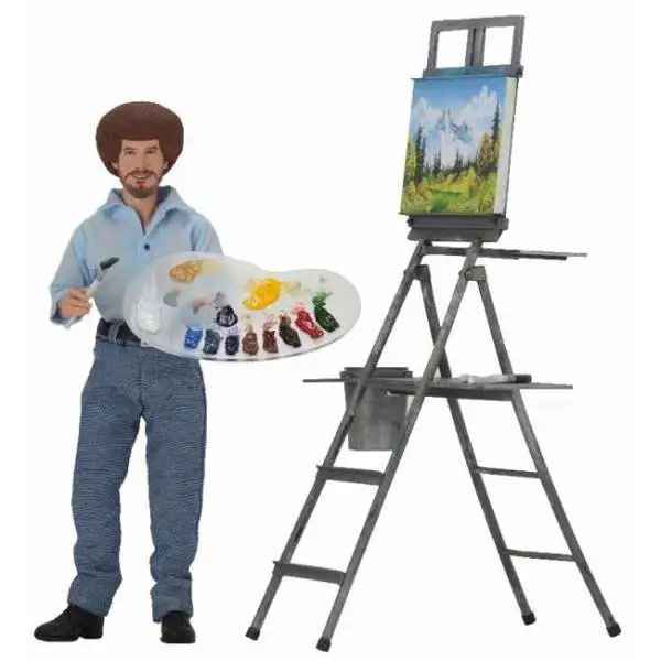 NECA Bob Ross Clothed Action Figure [The Joy of Painting]