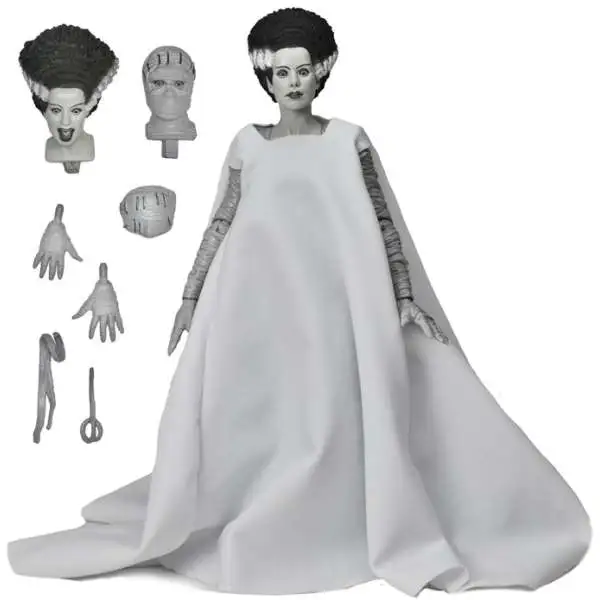 NECA Universal Monsters Bride of Frankenstein Action Figure [Ultimate Version, Black & White] (Pre-Order ships September)