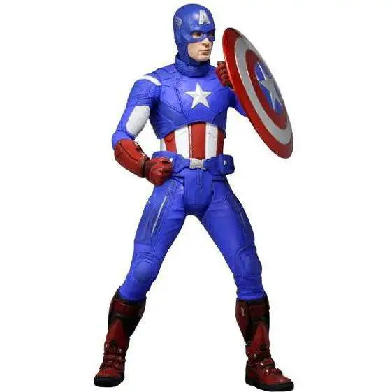 NECA Marvel Avengers Quarter Scale Captain America Action Figure [Damaged Package]