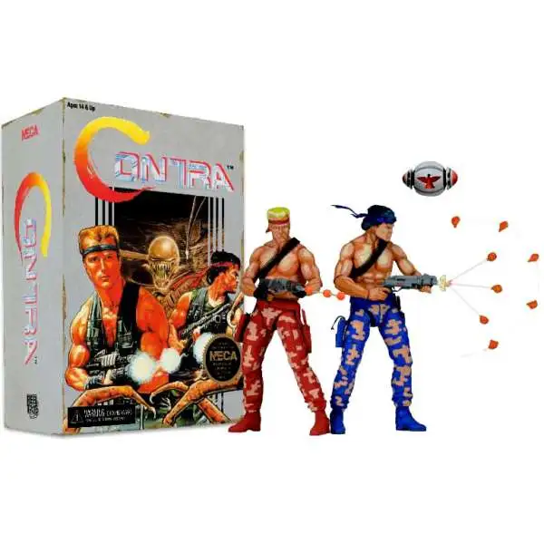 NECA Contra Video Game Tribute Series Bill & Lance Action Figure 2-Pack [Video Game Appearance]