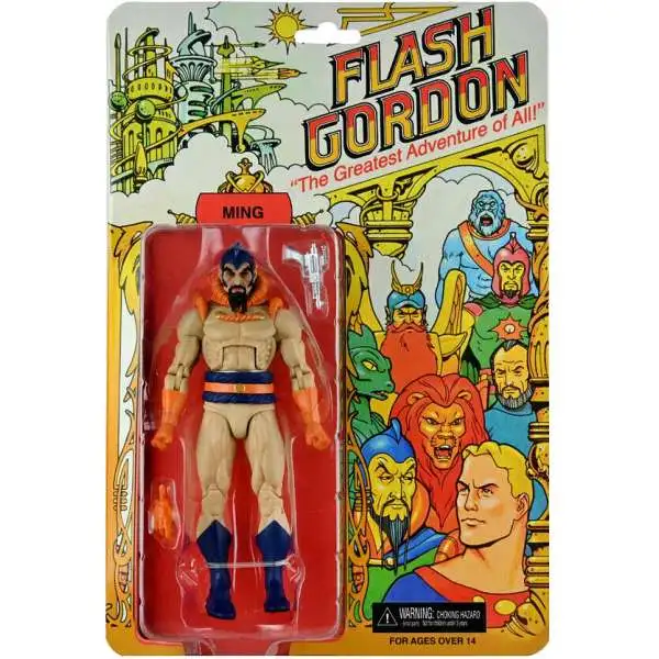 NECA Flash Gordon The Greatest Adventure of All Ming Exclusive Action Figure