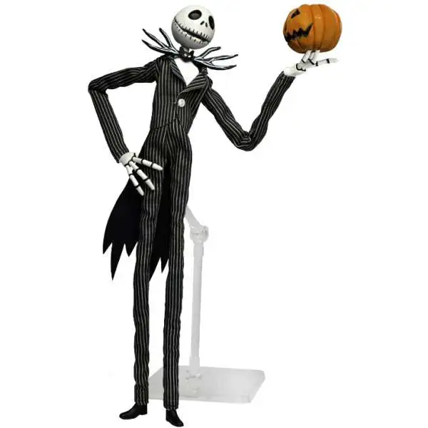 NECA The Nightmare Before Christmas Jack Skellington Action Figure [with Pumpkin, Includes Plastic Armature]
