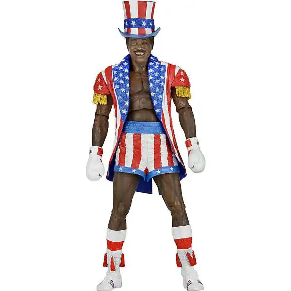 NECA Rocky IV Rocky 40th Anniversary Series 2 Apollo Creed Action Figure [Uncle Sam Hat & Coat]