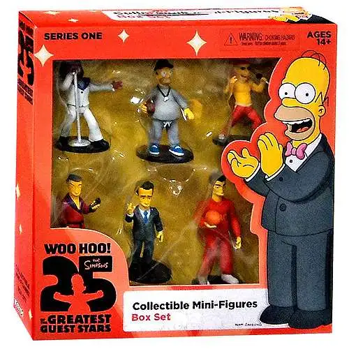 NECA The Simpsons Greatest Guest Stars Mini Figures Series 1 Collectible Box Set Mini Figure Set