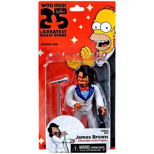NECA The Simpsons Greatest Guest Stars Series 1 James Brown Action FIgure