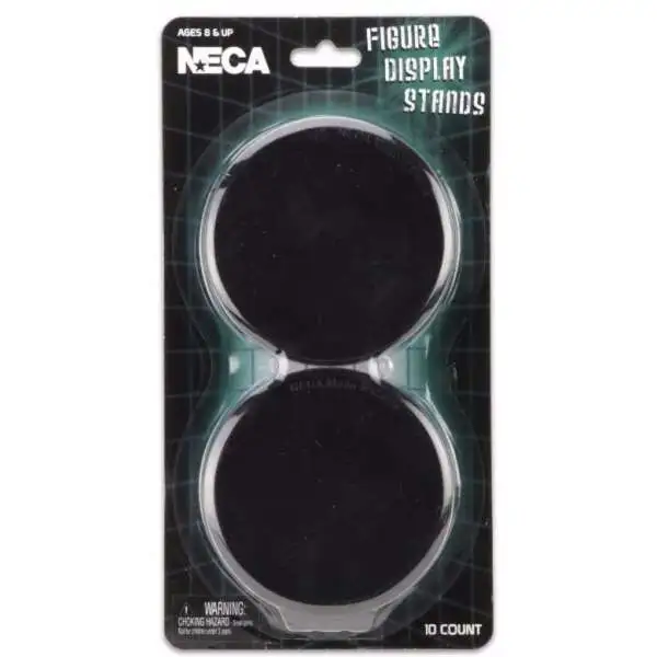 NECA Black Version Action Figure Stands 10-Pack [10 Display Stands]