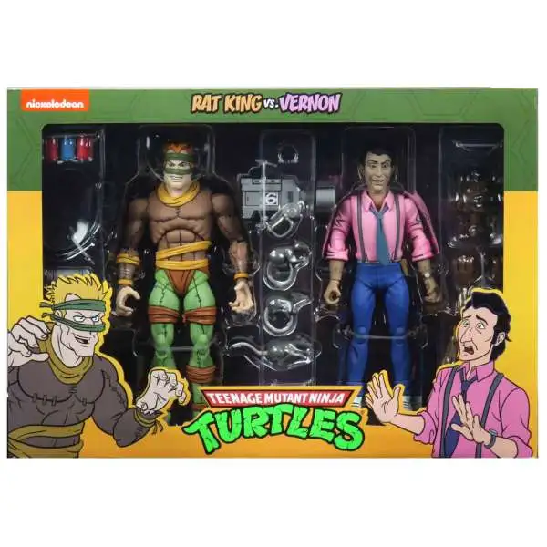 NECA Teenage Mutant Ninja Turtles Rat King vs. Vernon Exclusive Action Figure 2-Pack