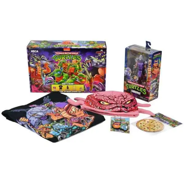 NECA Teenage Mutant Ninja Turtles Stern Pinball Crate Exclusive Set [Shredder Action Figure & More!]