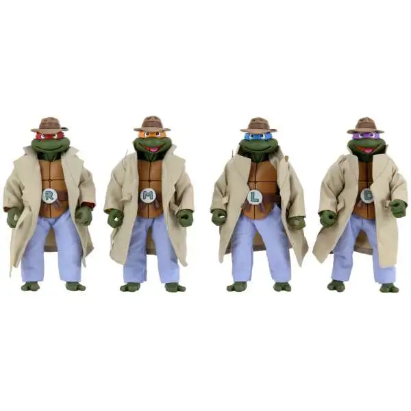 NECA Teenage Mutant Ninja Turtles Turtles in Disguise! Action Figure 4-Pack [Leonardo, Donatello, Michelangelo & Raphael]