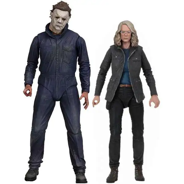 NECA Halloween 2018 Laurie Strode & Michael Myers Set of 2 Action Figures [Ultimate Versions]