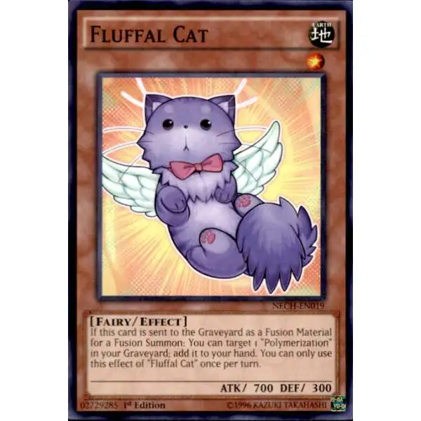 YuGiOh Trading Card Game The New Challengers Common Fluffal Cat NECH-EN019