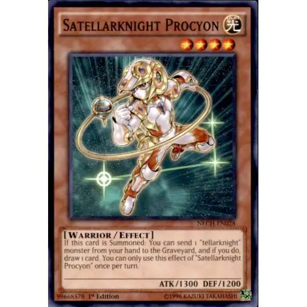 YuGiOh Trading Card Game The New Challengers Common Satellarknight Procyon NECH-EN028