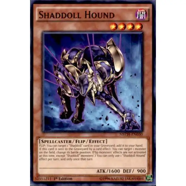 YuGiOh Trading Card Game The New Challengers Common Shaddoll Hound NECH-EN030