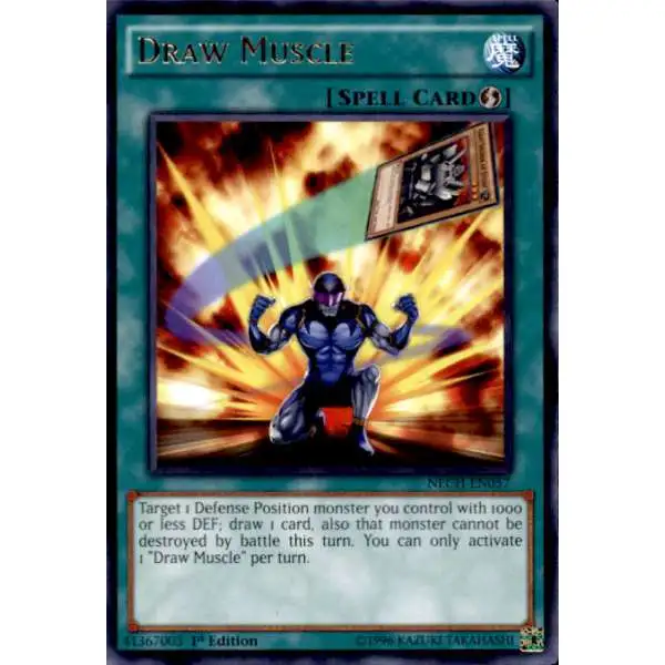 YuGiOh Trading Card Game The New Challengers Rare Draw Muscle NECH-EN057